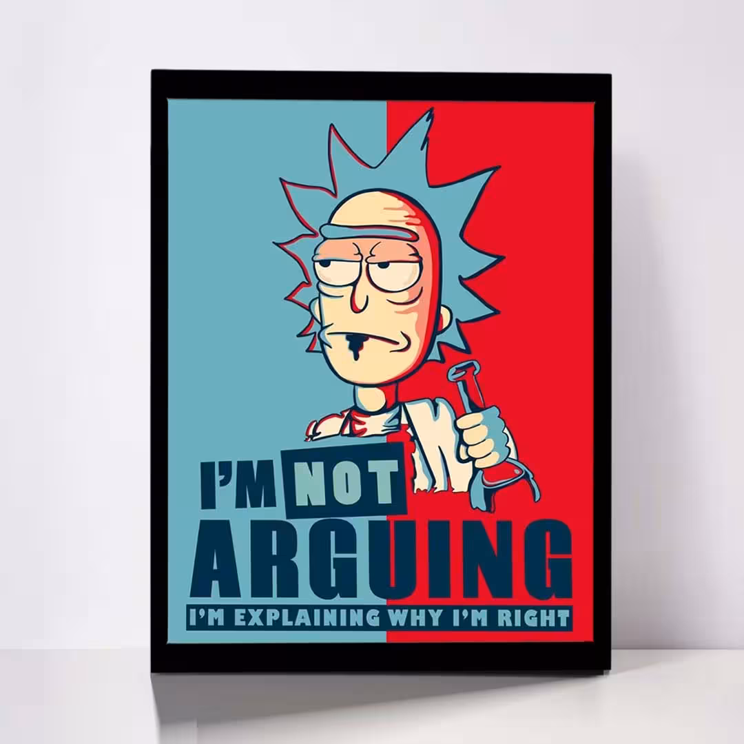 تابلو مدل Rick &amp; Morty کد F-1055