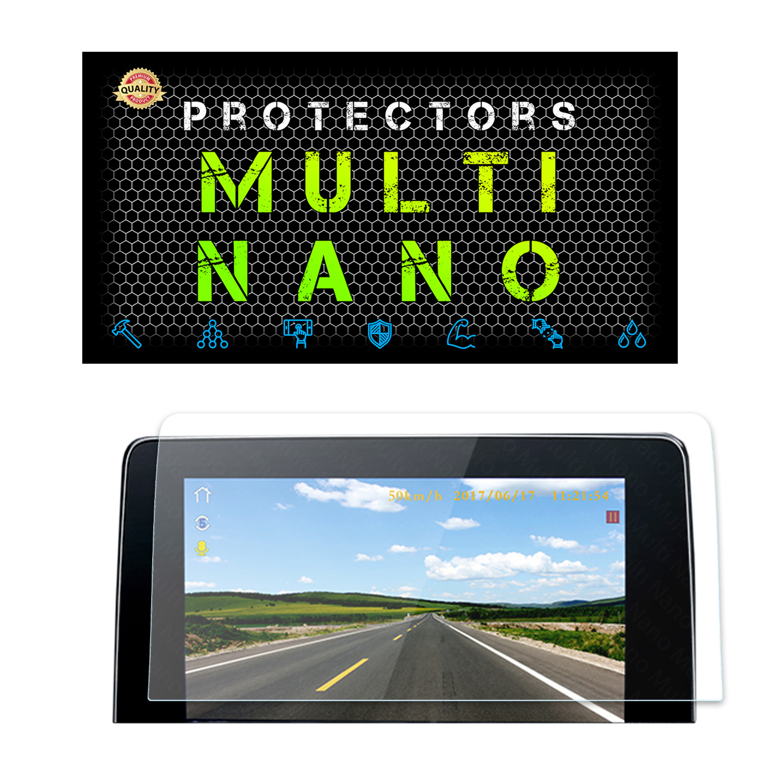 محافظ صفحه نمایش خودرو مولتی نانو مدل X-S1N مناسب برای فردا موتور SX5