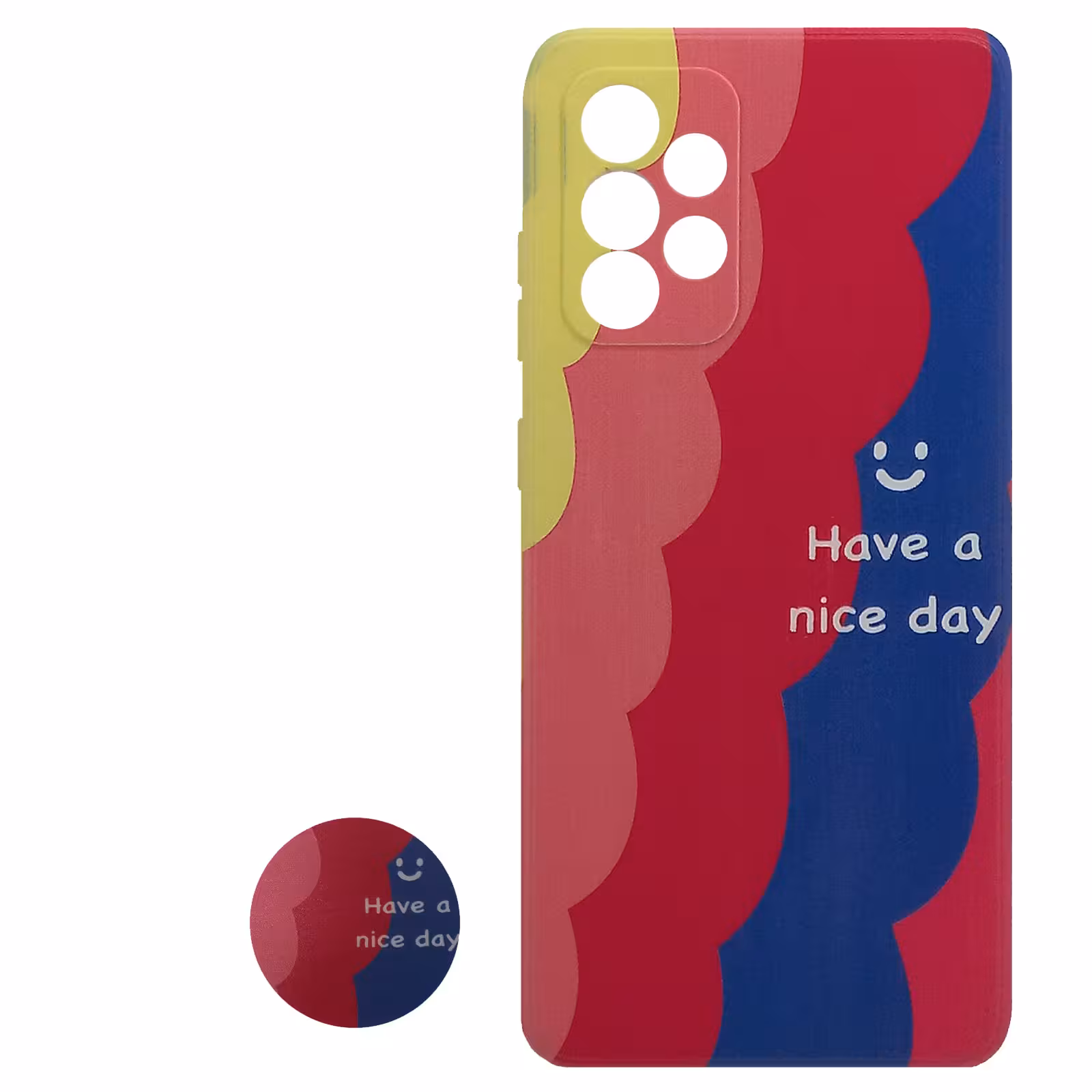 کاور مدل M0055 مناسب برای گوشی موبایل سامسونگ Galaxy A52 / A52s به همراه پایه نگهدارنده
