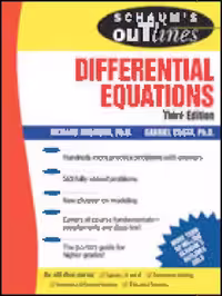خرید و دانلود نسخه کامل کتاب Schaum's Outline of Differential Equations