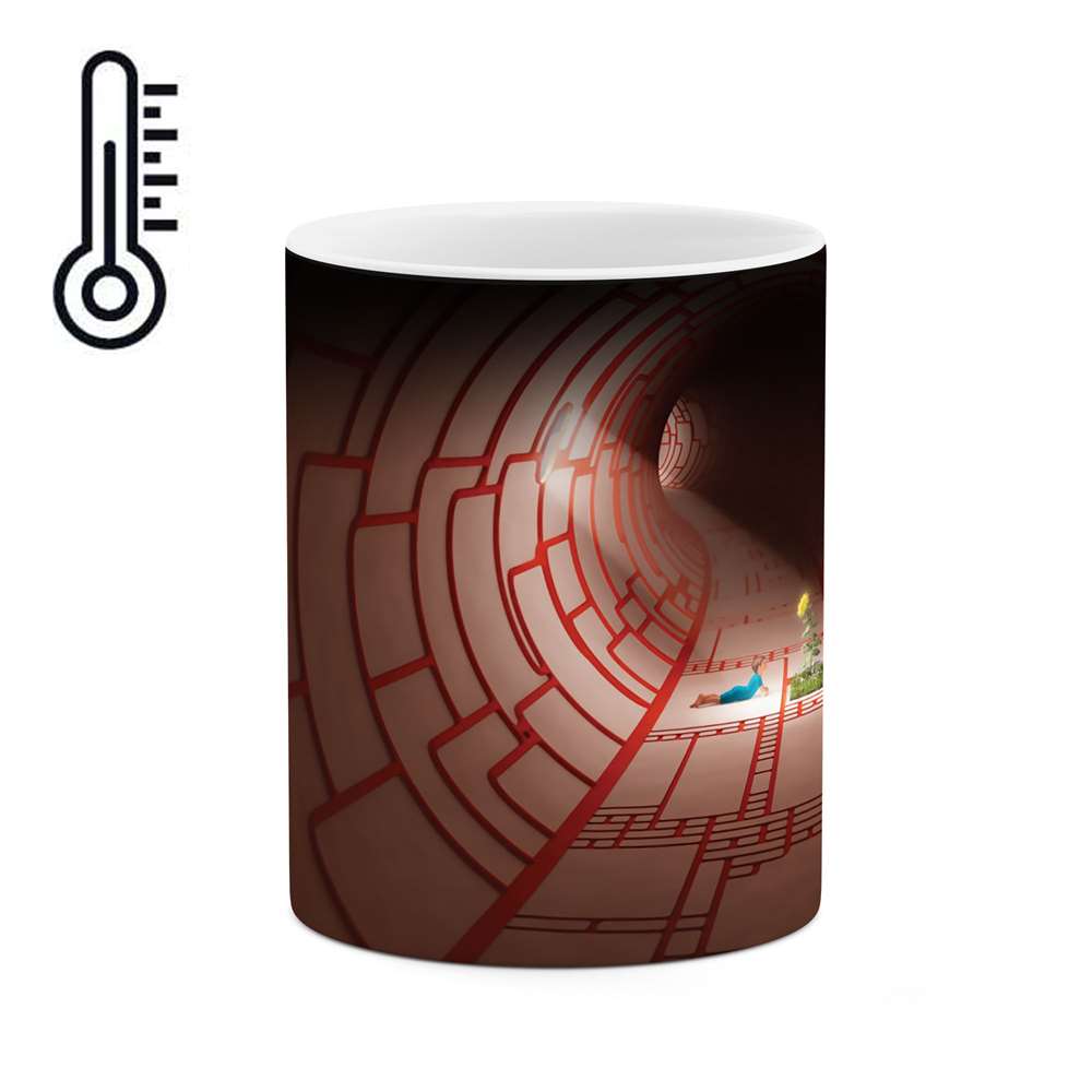 ماگ حرارتی طرح کلاغ مدل mgph02176