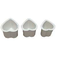 قالب شمع مدل قلب مجموعه 3 عددی