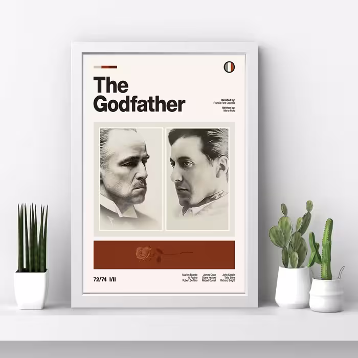 تابلو مدل The Godfather پدرخوانده کد m2675-w