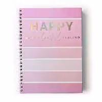 دفتر جلد سخت مدل happy colorful جلد سخت 85 برگ پازل