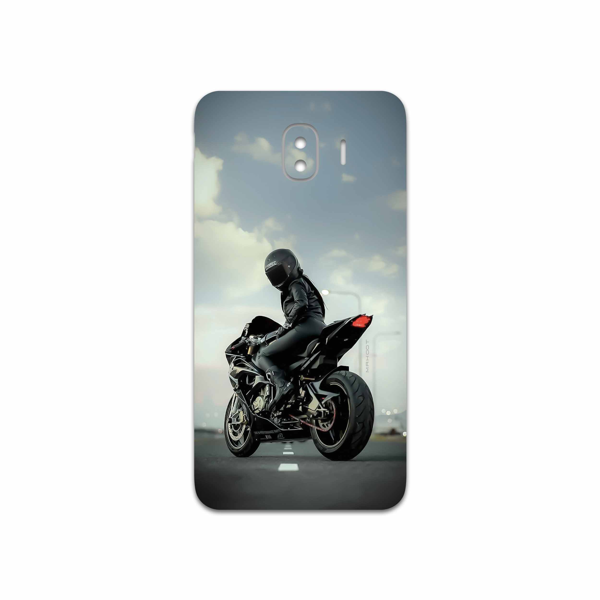 برچسب پوششی ماهوت مدل Motorcycling مناسب برای گوشی موبایل سامسونگ Galaxy J4
