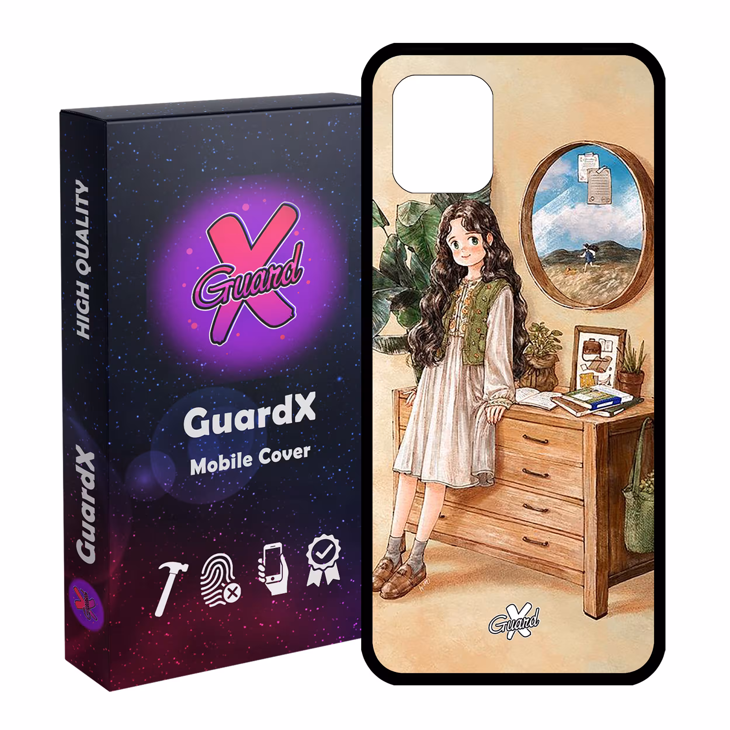 کاور گارد ایکس طرح دختر مدل Glass10308 مناسب برای گوشی موبایل سامسونگ Galaxy Note 10 Lite