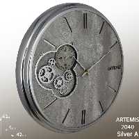 ساعت دیواری آرتمیس کد 2040 Silver A نقره ای