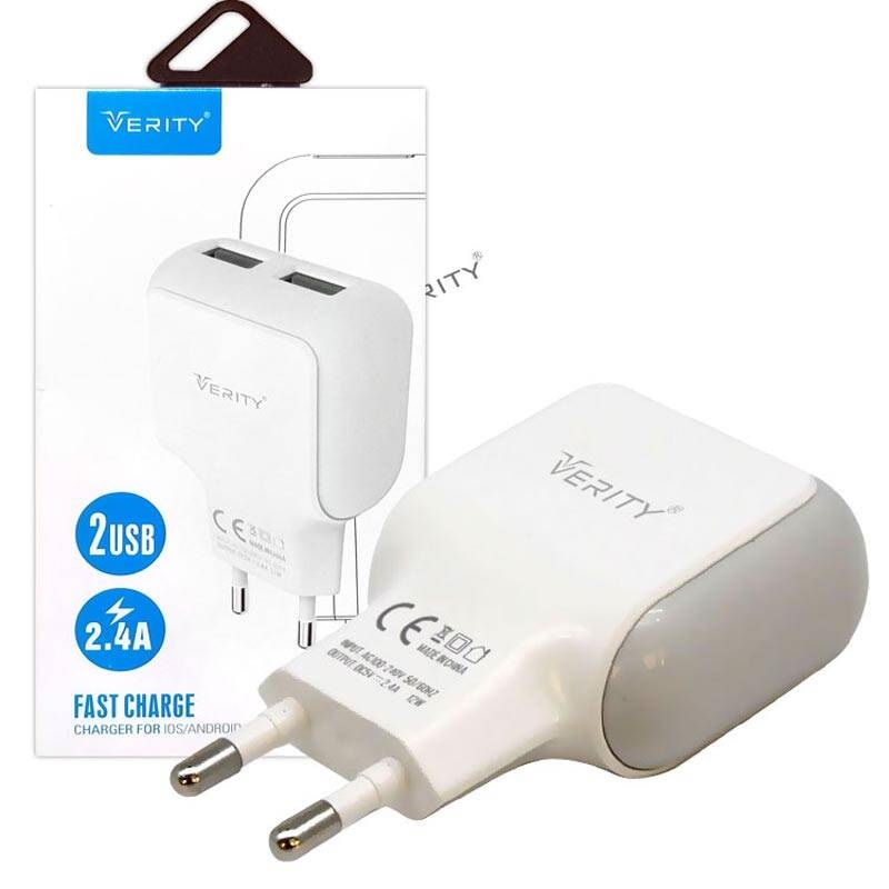 شارژر دیواری Verity AP 2111   کابل میکرو یو اس بی