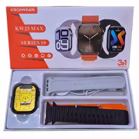ساعت هوشمند سری 10 مدل KEQIWEAR KW25 MAX با 3 بند متنوع