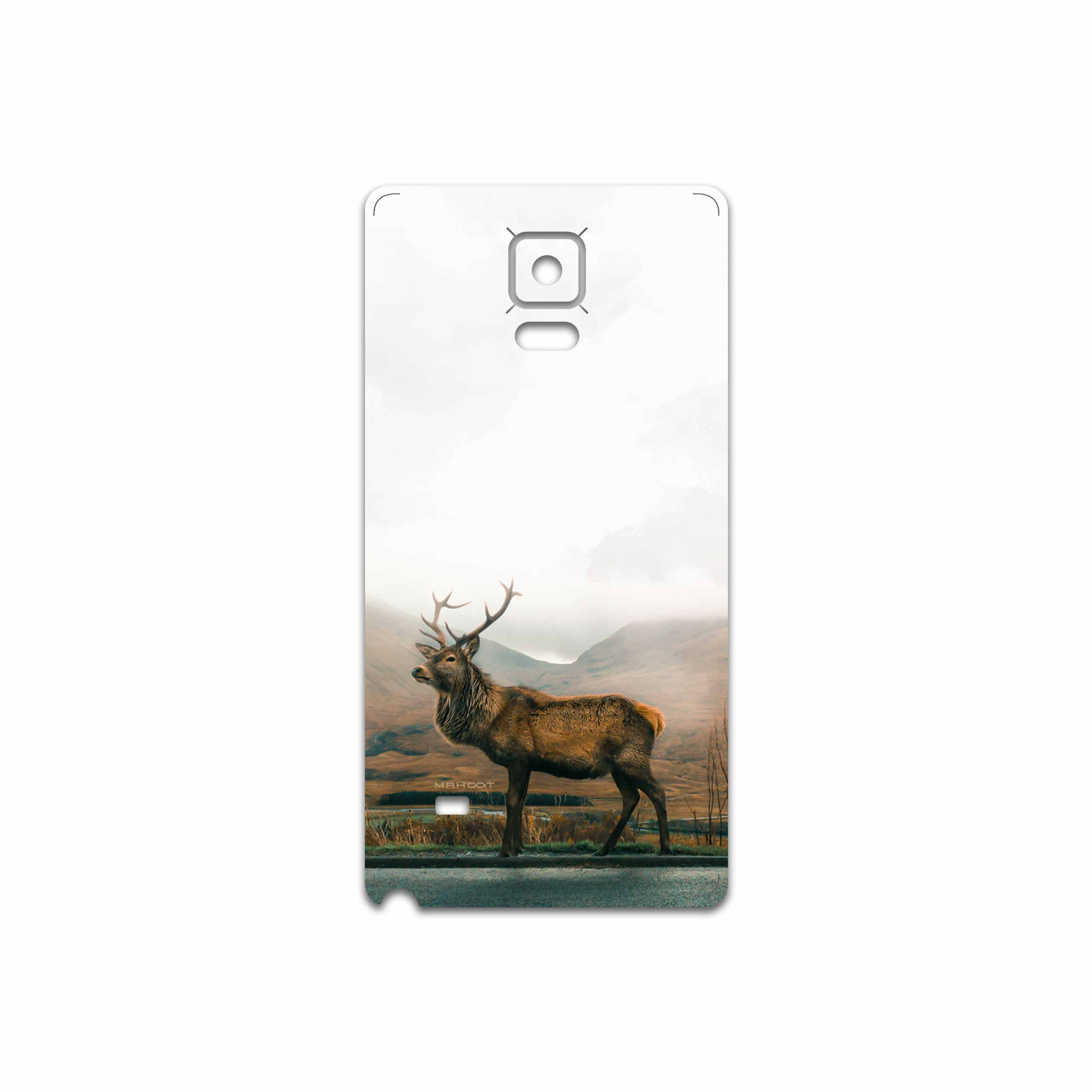 برچسب پوششی ماهوت مدل Horned Deer مناسب برای گوشی موبایل سامسونگ Galaxy Note 4