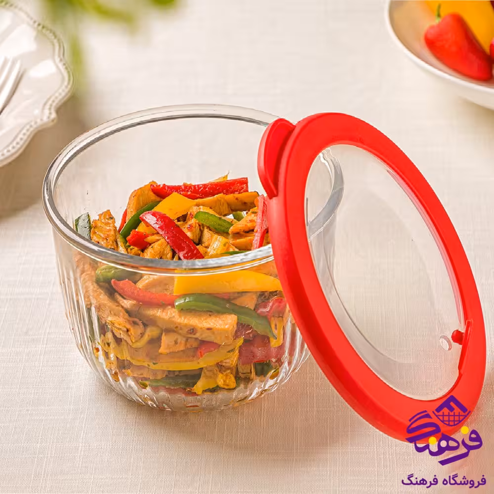 کاسه لیمون شیاردار 970 درب رنگی