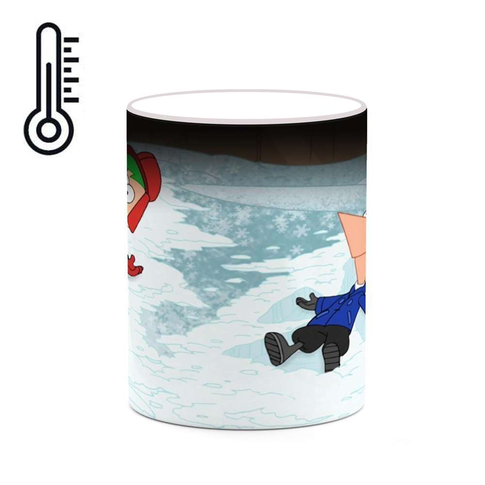 ماگ حرارتی کاکتی طرح کارتون Phineas And Ferb مدل mgh22926
