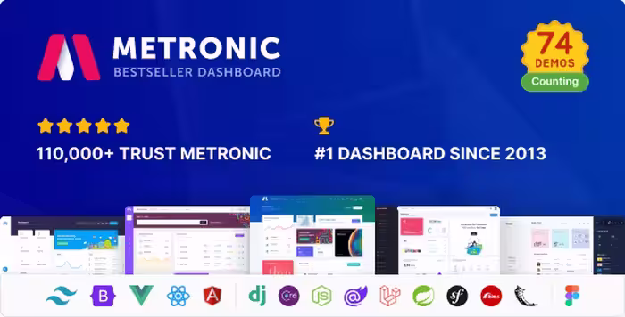 دانلود قالب Metronic مترونیک قالب داشبورد و ناحیه مدیریت
