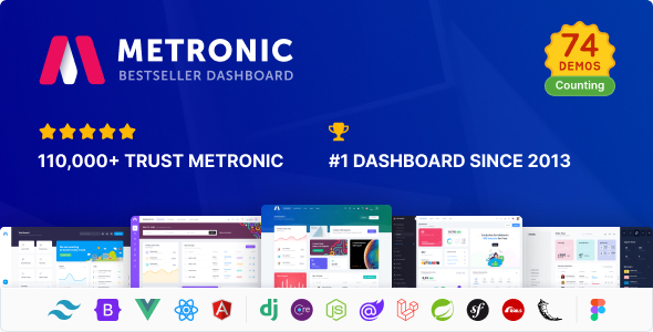 دانلود قالب Metronic مترونیک قالب داشبورد و ناحیه مدیریت