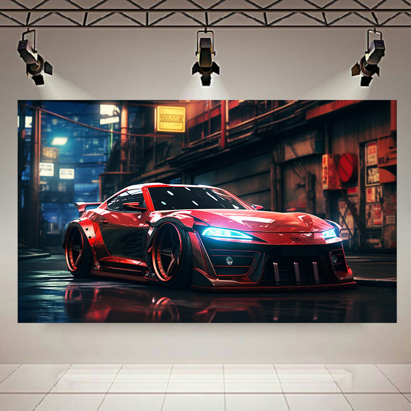 تابلو شاسی طرح ماشین مدل گیم کد AR32167 | دنیای قاب