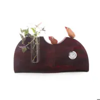 ساعت چوبی طرح گلدانی کد 1103200023