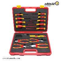 جعبه ابزار عایق برق فشار قوی بوهر با لوازم 15 عددی مدل 0200105