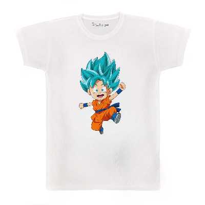 تی شرت بچگانه پرمانه طرح انیمه دراگون بال کد pmt.3755