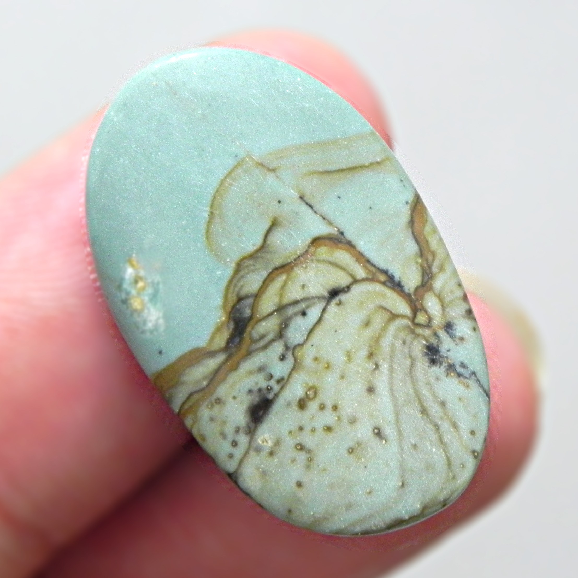 شاهکار طبیعت نگین منظره بیابانی جاسپر پیکچر معدنی اصل تراش دست مناسب انگشتری