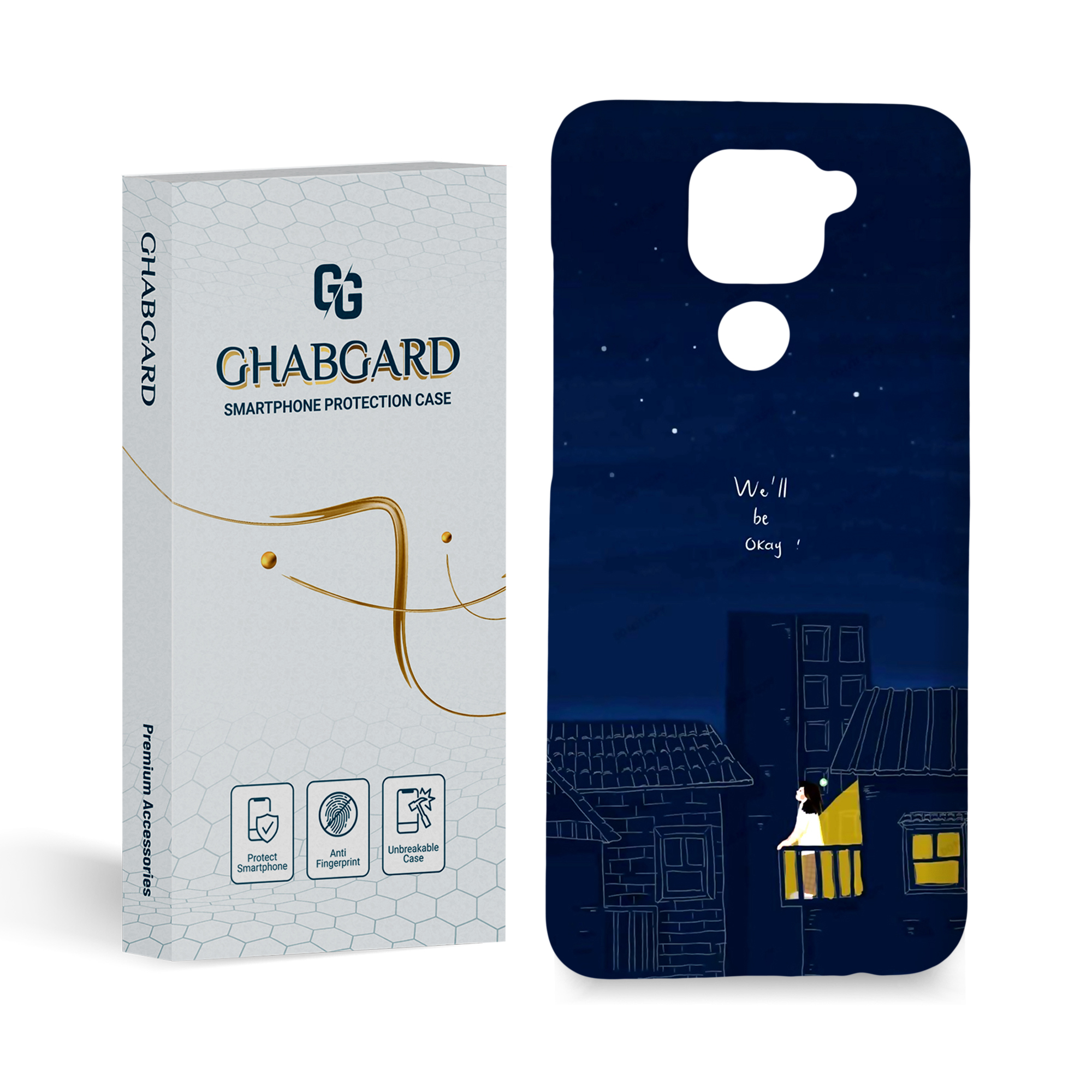 کاور قاب گارد مدل دخترانه مناسب برای گوشی موبایل شیائومی Redmi note 9