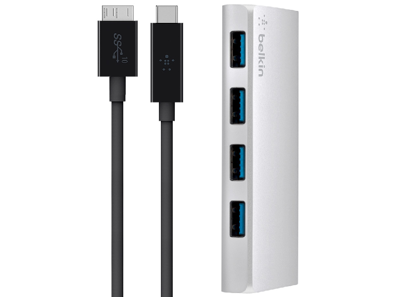 هاب یو اس بی به USB3.0 بلکین مدل F4U087 بهمراه کابل تایپ سی