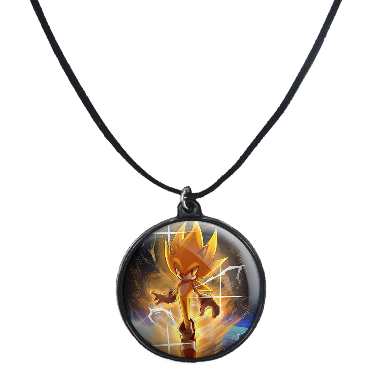 گردنبند پرمانه طرح سونیک کد pmb.14921 مدل دو طرفه