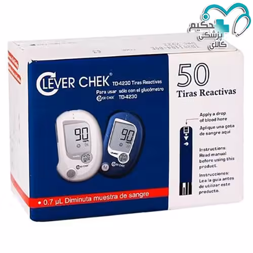 نوار تست قند خون کلورچک 50 عددی ا Clever Chek