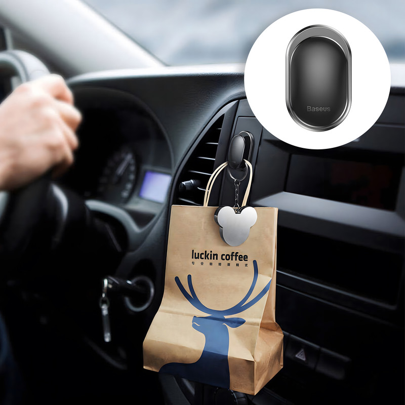 پد نگهدارنده اشیاء داخل خودرو باسئوس مدل Small Hook بسته 4 عددی | کالا مکس