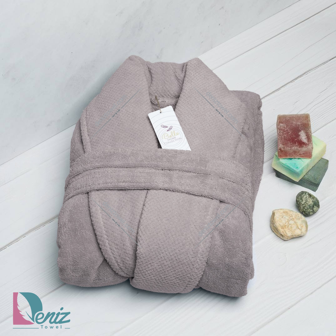 حوله تن پوش بلو طرح ماکرو رنگ طوسی سنگی