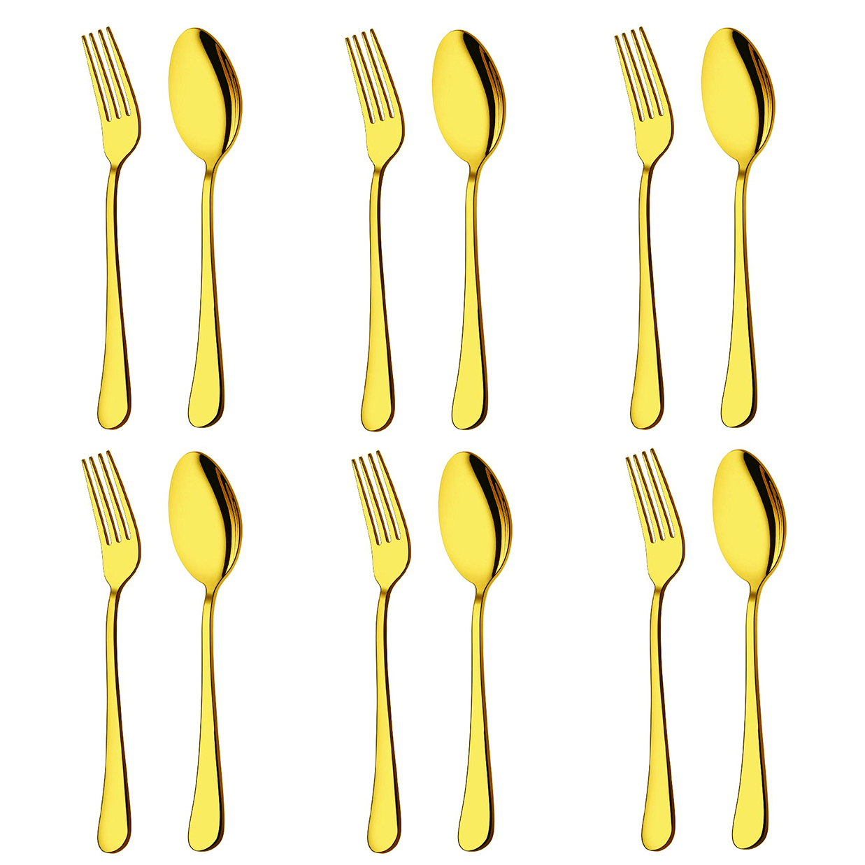 سرویس قاشق و چنگال غذاخوری 12 پارچه کد Un144