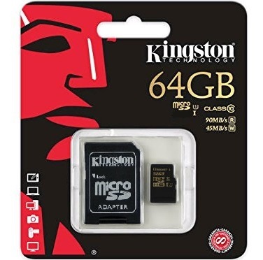 کارت حافظه با ظرفیت 64 گیگابایت کینگ استون