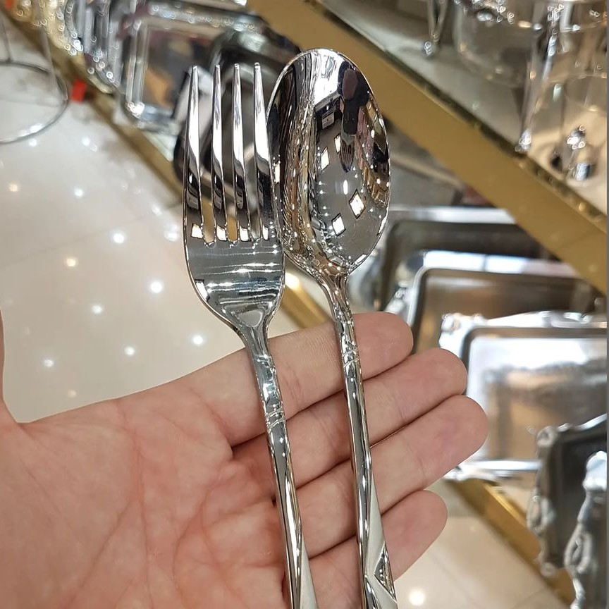 سرویس قاشق چنگال 143 پارچه  اس جی