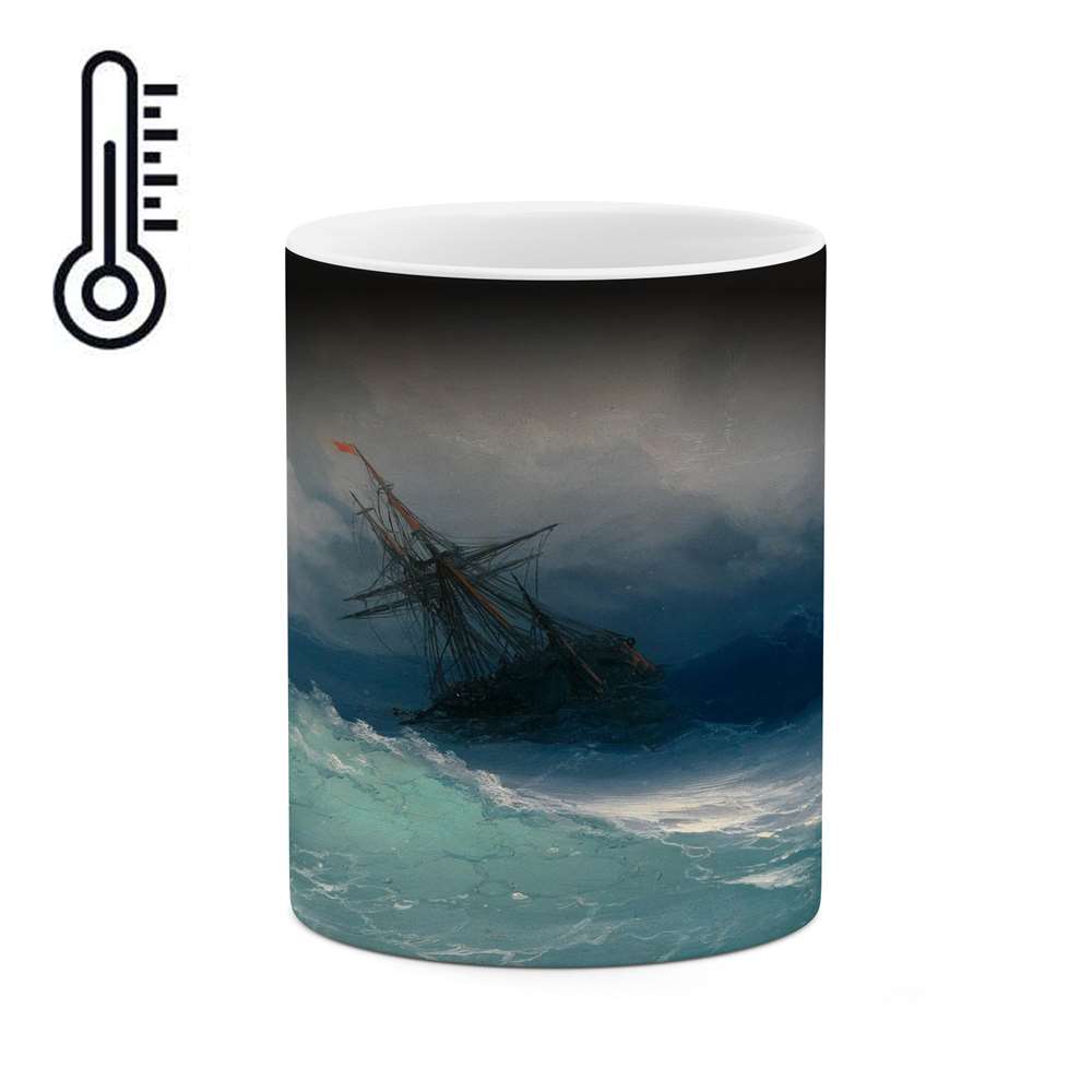 ماگ حرارتی کاکتی طرح نقاشی مدل mgh13605