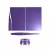 برچسب کنسول و دسته بازی PS5 ماهوت مدل Matte-BlueBerry