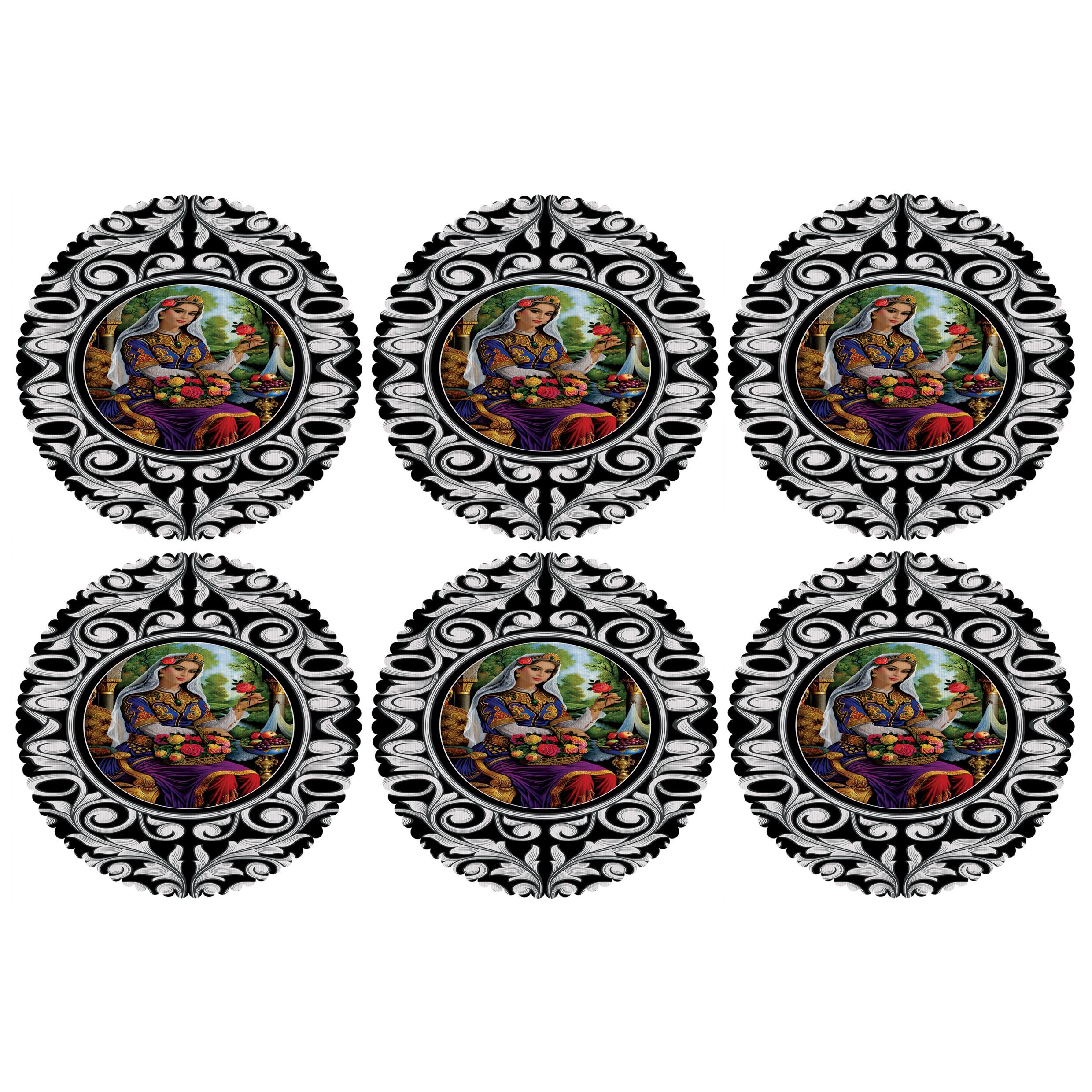 زیربشقابی مدل U2-42151 بسته 6 عددی