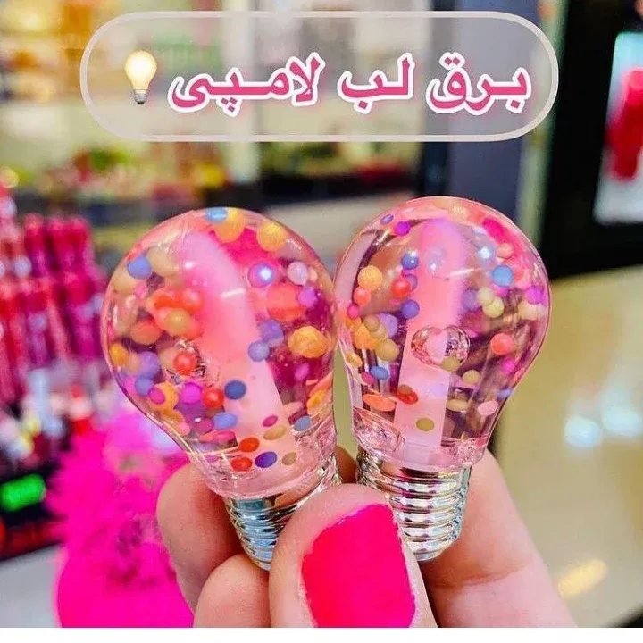 برق لب لامپی ساده بدون رنگ
