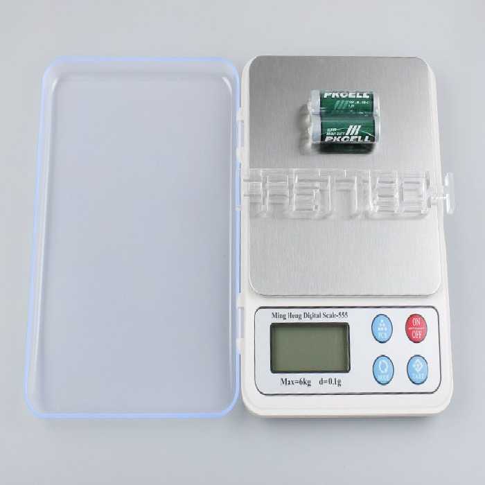 ترازو گرمی 6 کیلویی MH مدل 555MH Electronic Pocket Scale 555