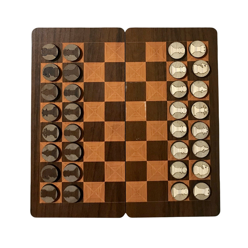 شطرنج مدل جیبی طرح گل کد 24 | چاوه