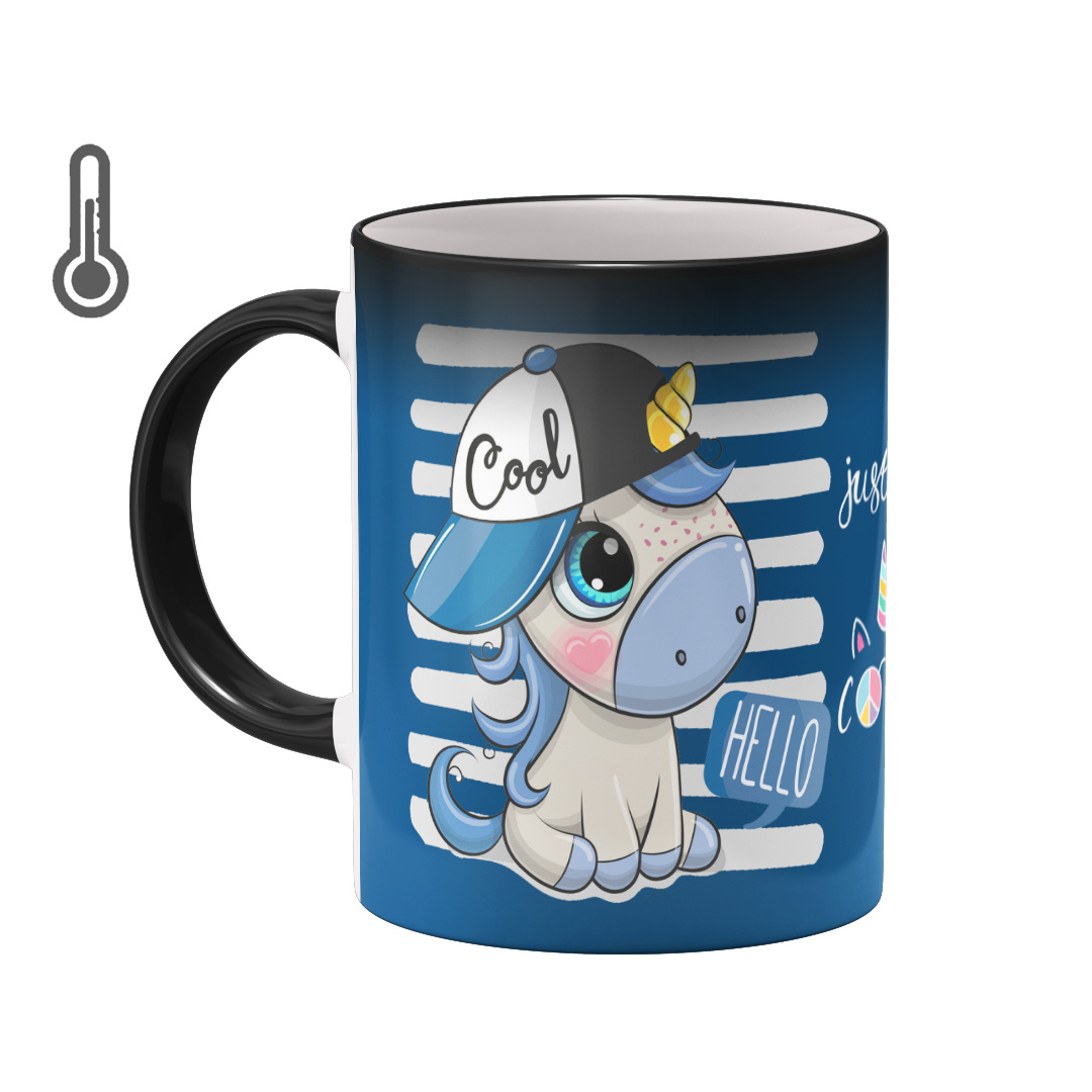 ماگ حرارتی بیگ ماگ مدل تک شاخ بامزه کد 2946