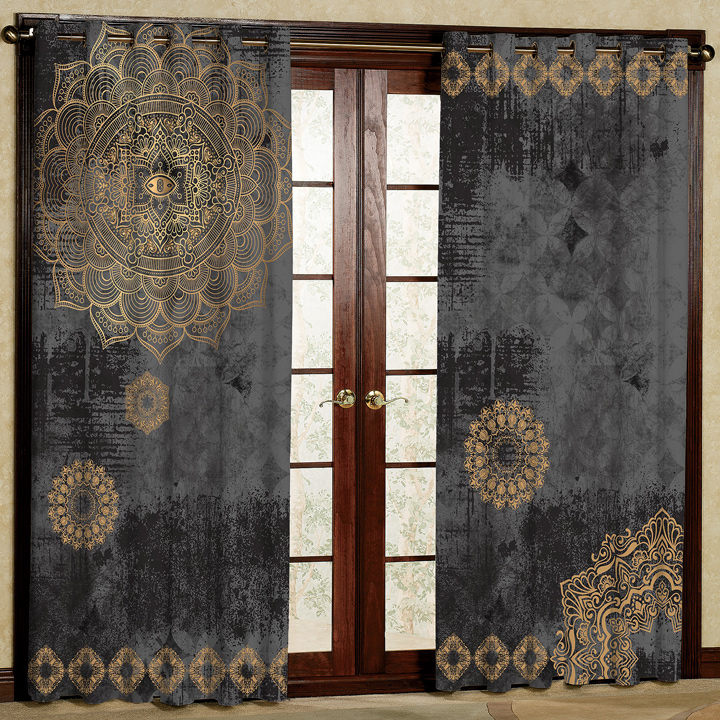 پرده پانچی مدل کد 5117 سایز 280x140 سانتی متر