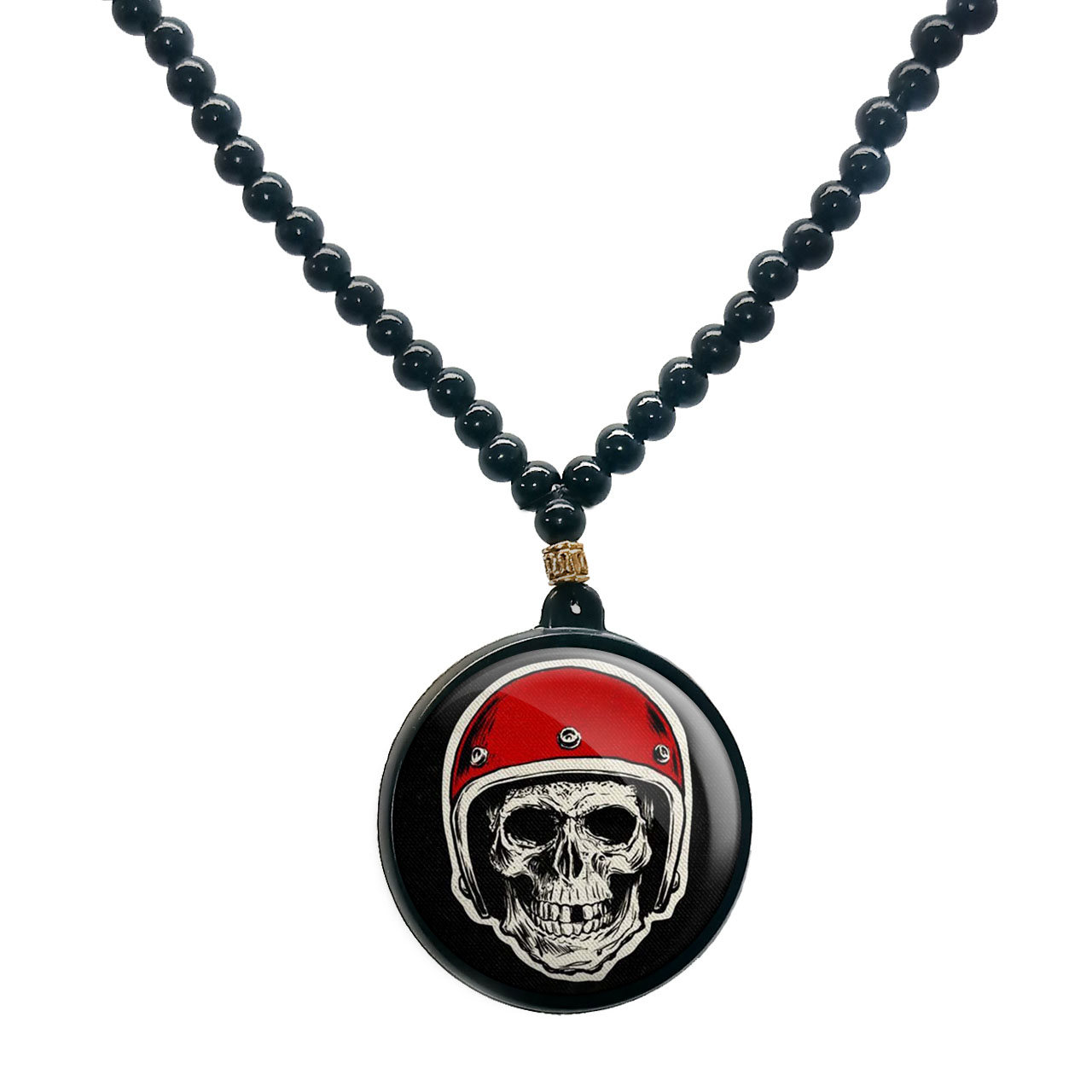 گردنبند پرمانه طرح اسکلت کد pmd.10629 مدل دو طرفه