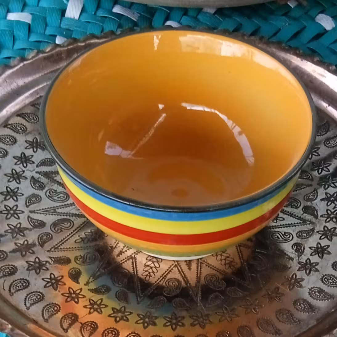 کاسه آبگوشتی رنگین کمان 