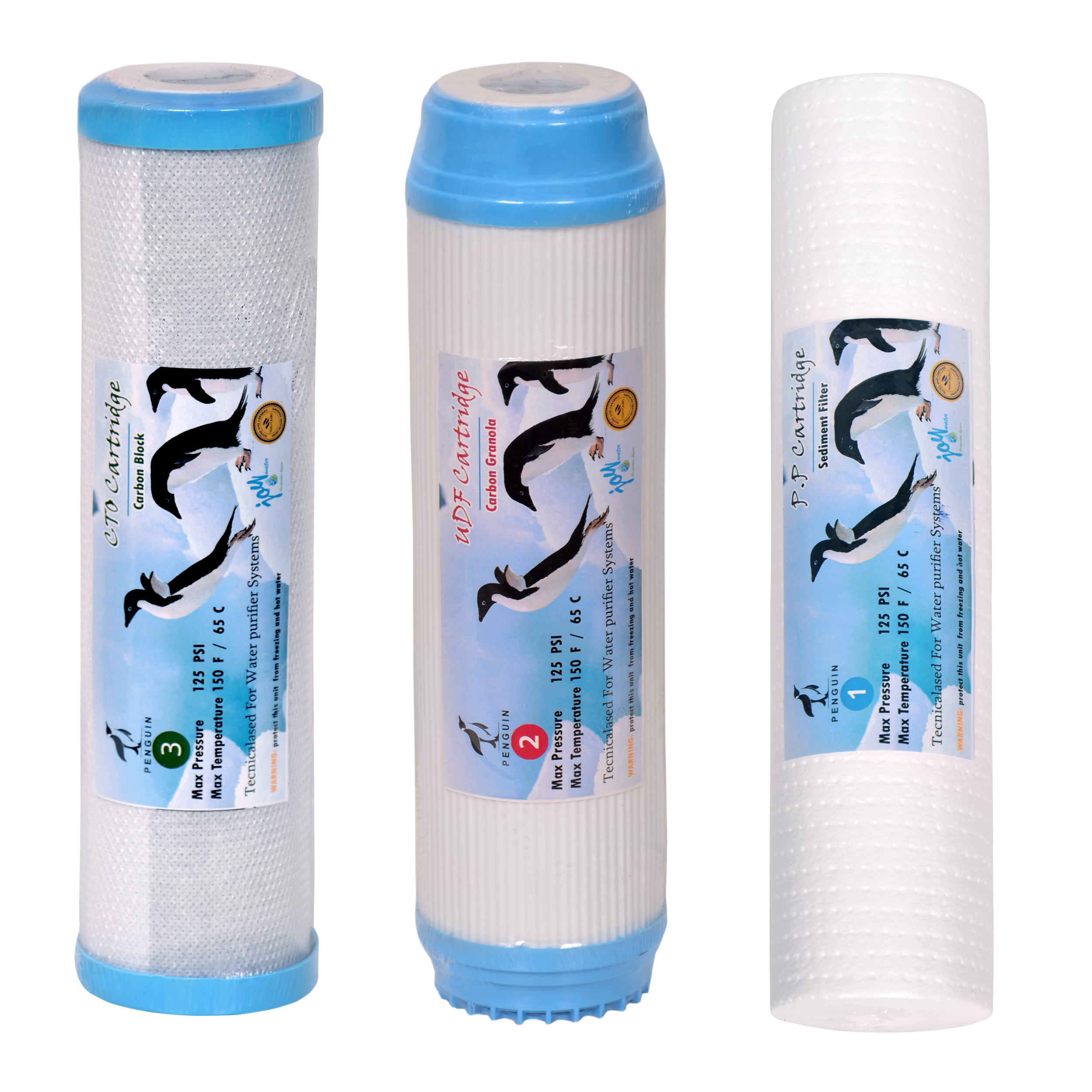 فیلتر دستگاه تصفیه آب پنگوئن مدل P123 مجموعه 3 عددی