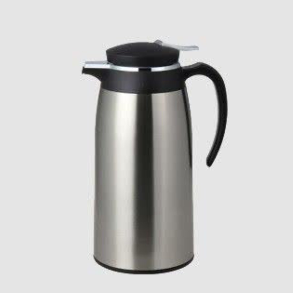 فلاسک 1 لیتری شیشه دار استیل کد 1707