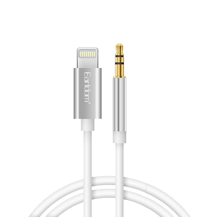 کابل تبدیل لایتنینگ به جک 3.5 میلی متری  ارلدام مدل AUX22 به طول 1 متر