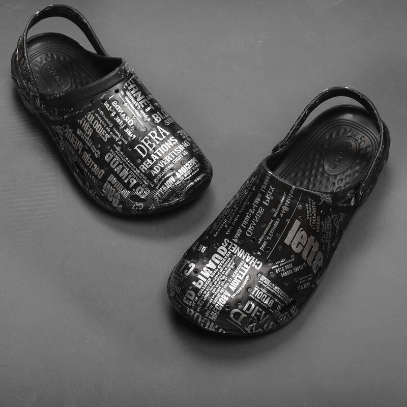 دمپایی مردانه مدل کراکس Crocs کد 170111 رنگ مشکی سایز -41 تا 45