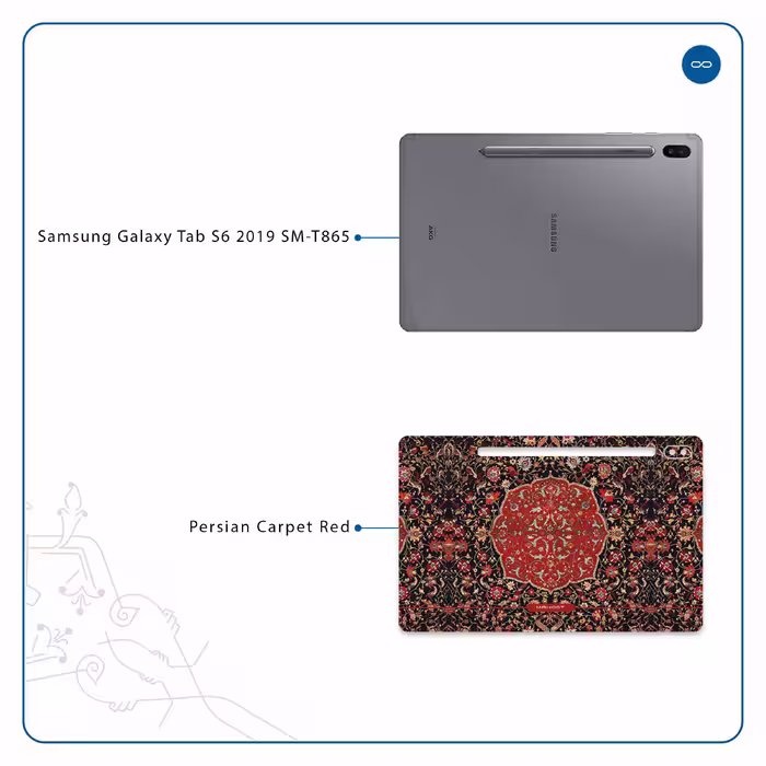برچسب پوششی ماهوت مدل Iran-Carpet6 مناسب برای تبلت سامسونگ Galaxy Tab S6 2019 SM-T865