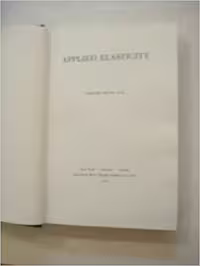 خرید و دانلود نسخه کامل کتاب Applied Elasticity BY Chi-teh Wang - pdf