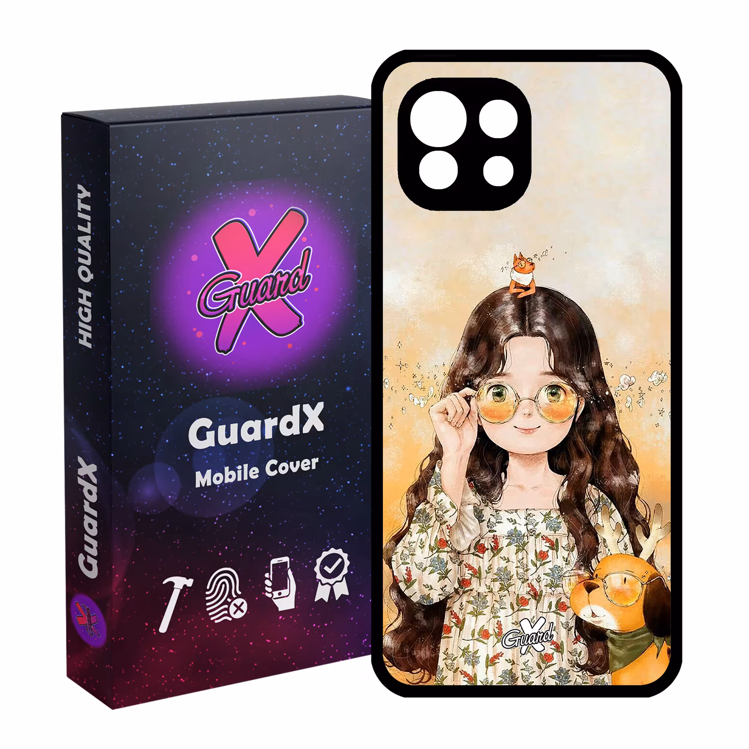 کاور گارد ایکس طرح Girl مدل Glass10253 مناسب برای گوشی موبایل شیائومی Mi 11 Lite