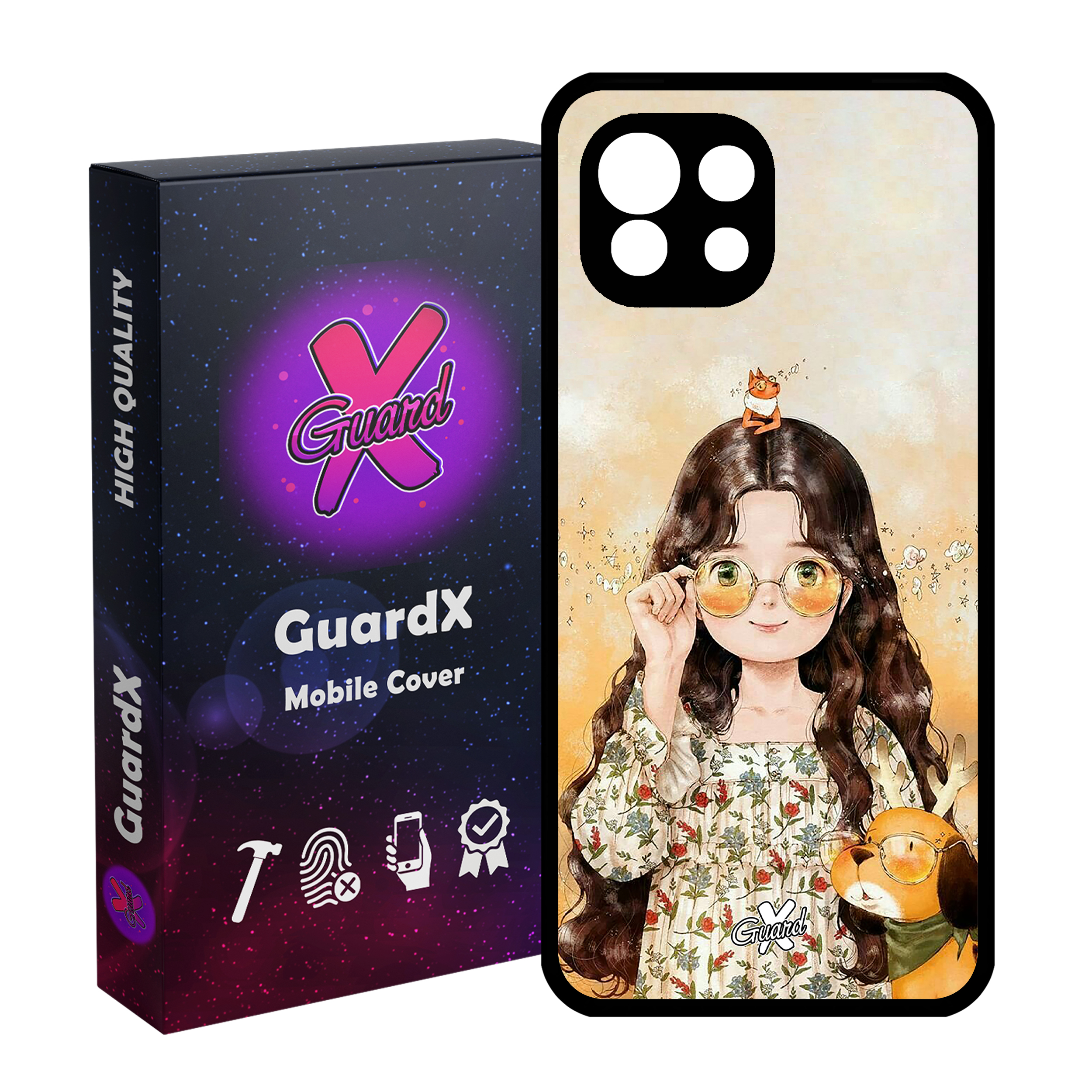 کاور گارد ایکس طرح Girl مدل Glass10253 مناسب برای گوشی موبایل شیائومی Mi 11 Lite